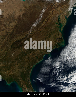 Satellite view of the Southeastern United States. Stockfoto