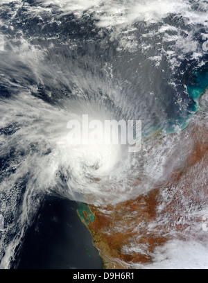 23. Februar 2011 - tropischer Zyklon Carlos in Westaustralien. Stockfoto