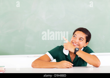 Teenager Schulmädchen nach oben Stockfoto