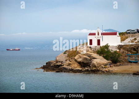 Die schöne Insel Mykonos in der Kykladen-Inseln-Griechenland Stockfoto