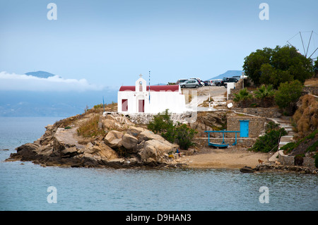 Die schöne Insel Mykonos in der Kykladen-Inseln-Griechenland Stockfoto