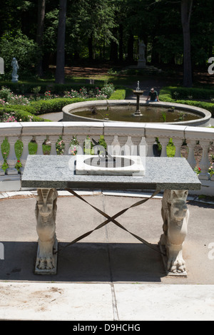 Gärten der Yaddo Immobilien, Saratoga Zweige, NY. Das Anwesen ist jetzt eine renommierte Künstlerresidenz. Stockfoto
