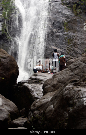 Palaruvi Wasserfall in Kerala Indien Stockfoto