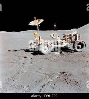 Apollo 15 Lunar Roving Vehicle auf dem Mond. Stockfoto