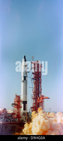 23. März 1965 - Start Auffassung der Mission Gemini-Titan 3, Cape Canaveral, Florida. Stockfoto