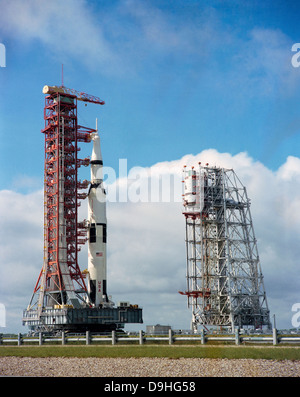 Das Raumfahrzeug Apollo 12 am Kennedy Space Center, Florida. Stockfoto