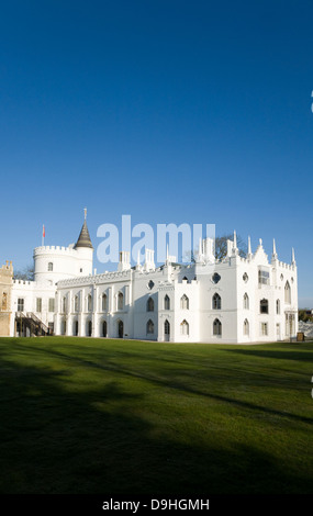 Exterieur der Strawberry Hill House, Saint Marys University, Twickenham. Middlesex. UK., nach der Restaurierung mit Lotterie Finanzierung. Stockfoto