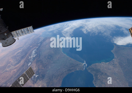 Blick vom Raum von Marokko und Spanien. Stockfoto