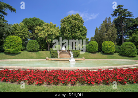 Garten in Palau Reial de Pedralbes, Barcelona Stockfoto