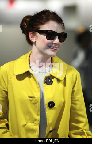 Bryce Dallas Howard Ankunft am LAX Flughafen auf einem Flug von New York City, Los Angeles, Kalifornien - 19.03.11 Stockfoto