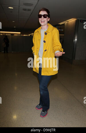 Bryce Dallas Howard Ankunft am LAX Flughafen auf einem Flug von New York City, Los Angeles, Kalifornien - 19.03.11 Stockfoto