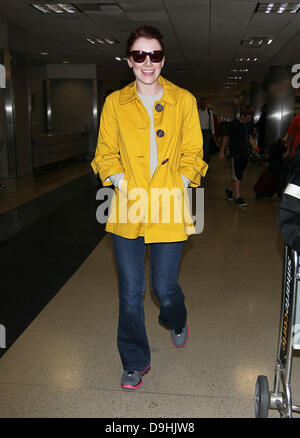 Bryce Dallas Howard Ankunft am LAX Flughafen auf einem Flug von New York City, Los Angeles, Kalifornien - 19.03.11 Stockfoto