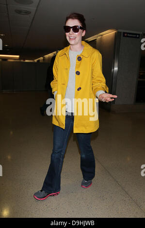 Bryce Dallas Howard Ankunft am LAX Flughafen auf einem Flug von New York City, Los Angeles, Kalifornien - 19.03.11 Stockfoto