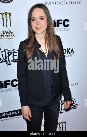 Ellen Page Los Angeles-premiere von "Super" statt im ägyptischen Theater - Ankünfte Los Angeles, Kalifornien - 21.03.11 Stockfoto