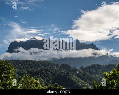 Berg Mount Kinabalu in Sabah auf der Insel von Borneo Malaysia Asien Stockfoto