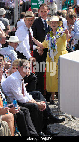 Guido Westerwelle, Richard und Marianne von Weizsäcker - Brandenburger Tor - besuchen Sie Präsident Obama in Berlin 19.06.2013 - Foto: SuccoMedia / Ralf Succo/Picture Alliance/Dpa/Alamy Live-Nachrichten Stockfoto