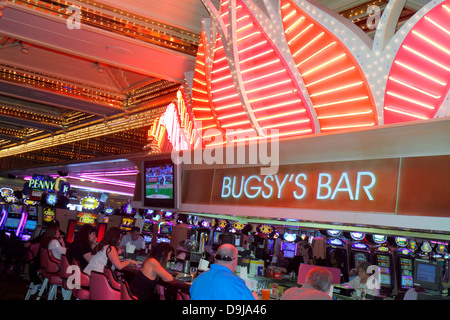 Las Vegas Nevada,The Strip,South Las Vegas Boulevard,Flamingo Las Vegas Hotel & Casino,Bar Lounge Pub Kunden,Neon,Schild,NV130401010 Stockfoto