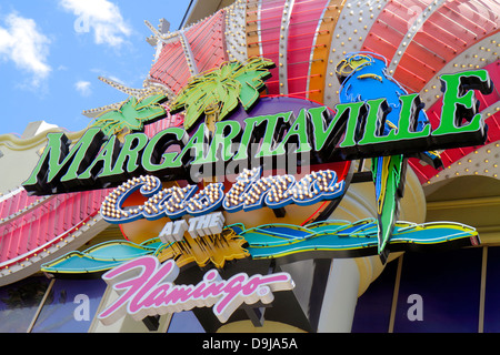 Las Vegas Nevada, The Strip, South Las Vegas Boulevard, Flamingo Las Vegas Hotel & Casino, Marg, Road, Aritaville, Neon, Schild, NV130401013 Stockfoto