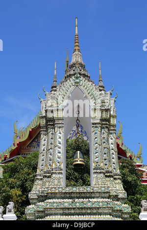 Bell im Tempel Wat Pho, Bangkok, Thailand Stockfoto