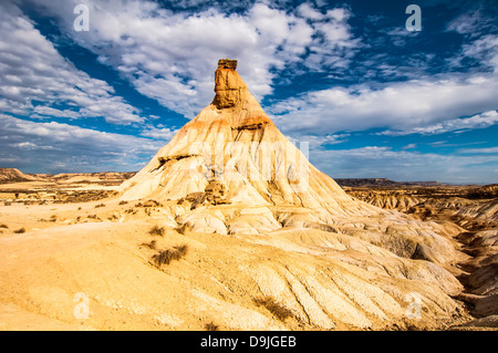 Wüste Bardenas Reales in Navarra Stockfoto