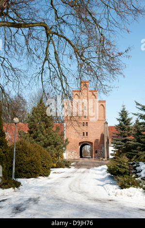 Burg in Zamek Bierzgłowski, Woiwodschaft Kujawien-Pommern, in Norden-zentralem Polen Stockfoto