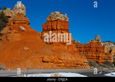 Red Canyon Gebiet des Dixie National Forest, Utah Scenic Highway 12, in der Nähe von Bryce-Canyon-Nationalpark, Utah, Vereinigte Staaten von Amerika Stockfoto