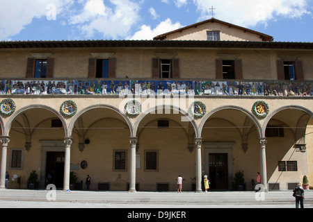 Ospedale del Ceppo, Pistoia, Italien. Stockfoto