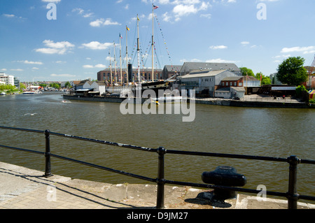 Brunels Schiff der S S Great Britain, schwimmenden Hafen, Bristol, England. Stockfoto