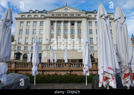 Das Hotel Esplanade, nahe dem Bahnhof in unteren Stadt von Zagreb, Kroatien. Stockfoto