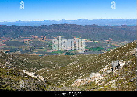 Ansicht Nord vom Swartberg Pass, Western Cape, Südafrika Stockfoto