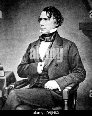 FRANKLIN PIERCE (1804-1869) 14. Präsident der USA Stockfoto