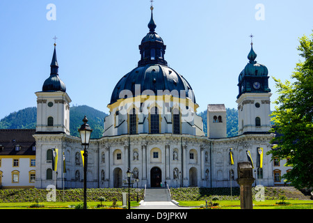 Deutschland-Oberbayern, Klosterkirche Ettal Abbey, in der Nähe von Oberammergau Stockfoto