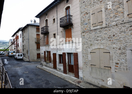 Gasse in die befestigte Vauban Stadt von mont-Louis Pyrenäen-Orientales Frankreich Stockfoto