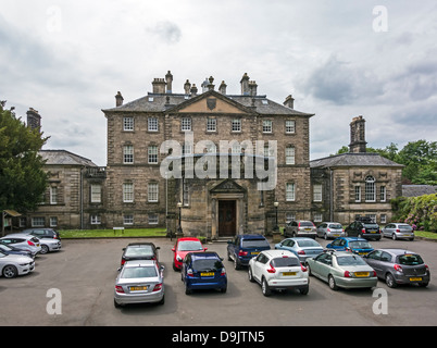 Eingang zum Pollok Haus in Pollok Country Park Glasgow Schottland Stockfoto