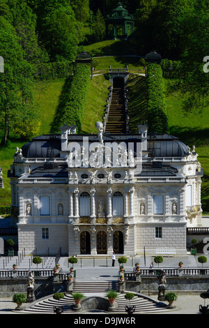 Schloss Linderhof, Oberbayern, Deutschland Stockfoto