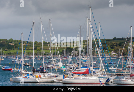 Hafen von Falmouth in Cornwall Stockfoto