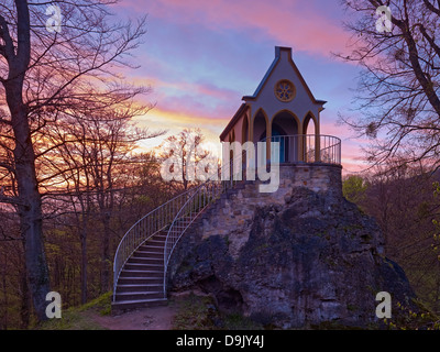 Ritter-Kapelle im Park, Altenstein Burg in der Nähe von Bad Liebenstein, Wartburg District, Thüringen, Deutschland Stockfoto