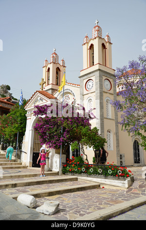 19. Jahrhundert Kirche von Agios Panteleimonas, Siana, Rhodos (Rodos), die Dodekanes, South Aegean Region, Griechenland Stockfoto