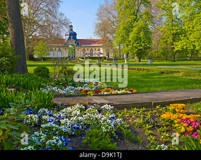 Orangerie im Seckendorff Park in Meuselwitz, Altenburger Land, Thüringen, Deutschland Stockfoto