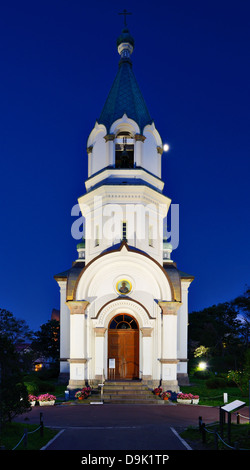 Russisch-orthodoxe Kirche in Hakodate, Hokkaido, Japan. Stockfoto