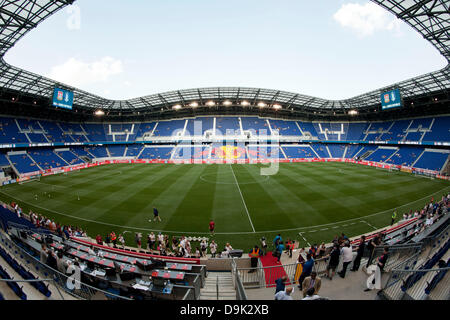 Harrison, N.J, USA 20. Juni 2013. 20. Juni 2013: Gesamtansicht der Red Bull Arena während der US-Frauen vs. Koreanische Republik - internationale Freundschaftsspiele in Red Bull Arena - Harrison, N.J. Die uns Frauen Nationalmannschaft besiegte die Korea Republik 5-0. © Csm/Alamy Live-Nachrichten Stockfoto