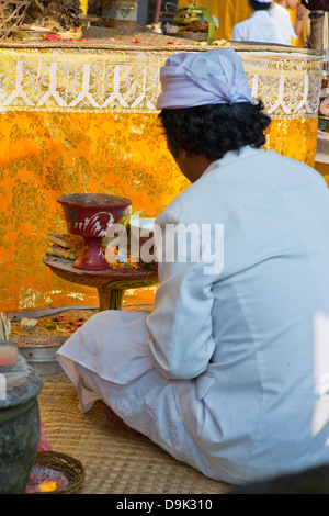 Bali, Indonesien mit vielen religiösen Traditionen Stockfoto