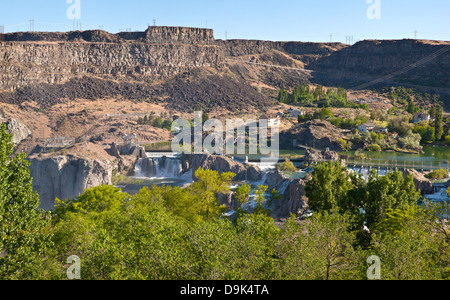 Blick von Shoshone Falls Staatspark Twin Falls Idaho. Stockfoto