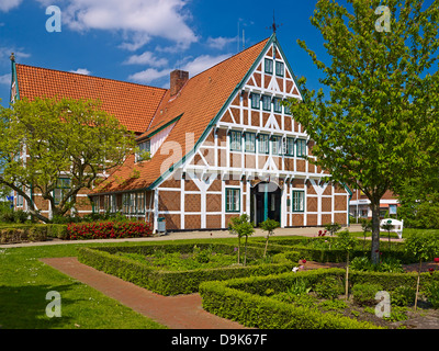 Rathaus in Jork, Altes Land, Landkreis Stade, Niedersachsen, Deutschland Stockfoto