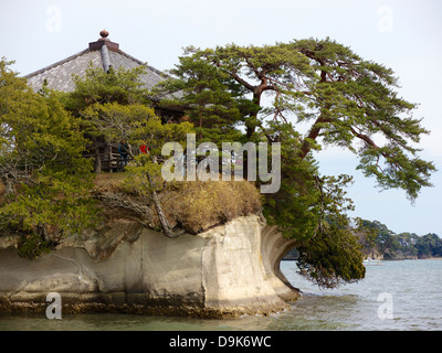 Godai-Do-Tempel der Matsushima-Bucht am Meer Stockfoto