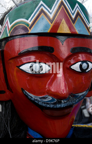 Jakarta, traditionelle Puppen, Betawi, Ondel, Gesichtsmaske Stockfoto