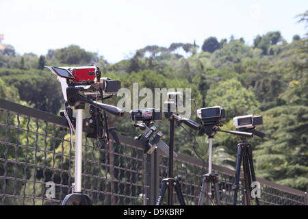 20. Juni 2013 Swatch Beach Volley Ball Weltmeisterschaften Mannschaftsturnier in Foro Italico Rom Italien Stockfoto