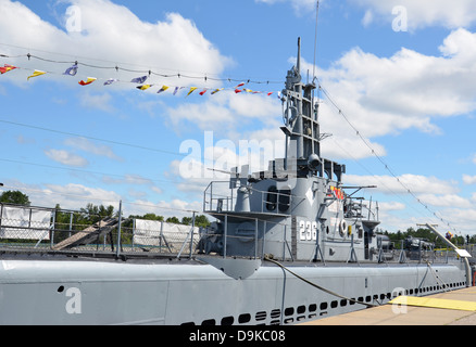 USS Ährenfischartige u-Boot in Muskegon, Michigan, USA Stockfoto
