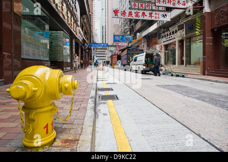 Typische Street Hongkong China Stockfoto