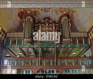 Arp-Schnitger-Orgel in der Kirche St. Pankratius, Neuenfelde, Altes Land, Hamburg, Deutschland Stockfoto